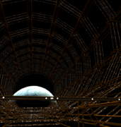 access corridors among the superstructure